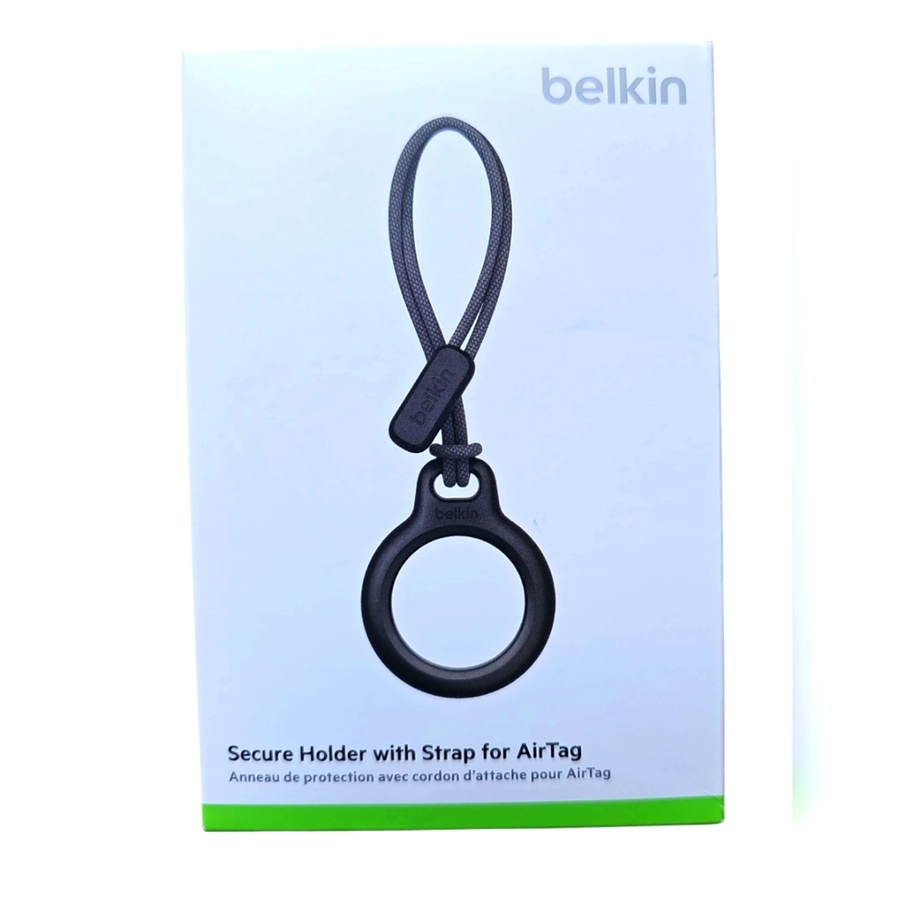 NIB Belkin Secure Holder with Strap for Apple AirTag Black F8W974dsBLK